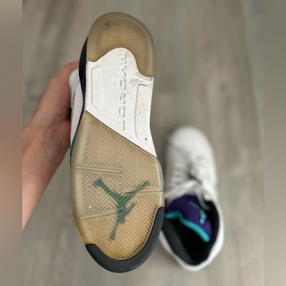 2013 Nike Air Jordan 5 V Retro Grape Youth SZ 6.5Y - Picture 7 of 9